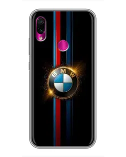 Чехол для Xiaomi Redmi Note 7 с картинкой «BMW M-Power неон»