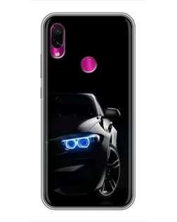 Чохол для Xiaomi Redmi Note 7 з картинкою «BMW — нічний погляд»