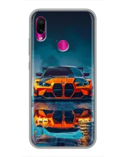 Чохол для Xiaomi Redmi Note 7 з картинкою «BMW — золота емблема»