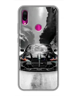 Чохол для Xiaomi Redmi Note 7 з картинкою «BMW — акварельний дрифт»