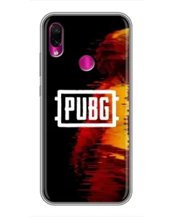 Чехол для Xiaomi Redmi Note 7 с картинкой «Яркий логотип PUBG»