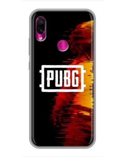 Чехол для Xiaomi Redmi Note 7 с картинкой «Яркий логотип PUBG»
