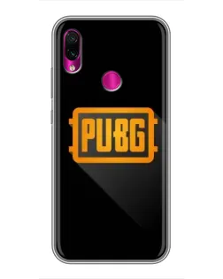 Чохол для Xiaomi Redmi Note 7 з картинкою «PUBG — рамка лого»