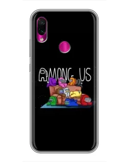 Чохол для Xiaomi Redmi Note 7 з картинкою «Логотип Among Us»