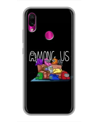 Чехол для Xiaomi Redmi Note 7 с картинкой «Логотип Among Us»