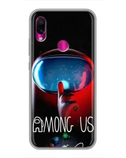 Чехол для Xiaomi Redmi Note 7 с картинкой «Красный импостер — макро» Чехол для Xiaomi Redmi Note 7 с картинкой «Красный импостер — макро»