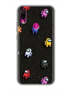 Чехол для Xiaomi Redmi Note 7 с картинкой «Космический паттерн Among Us» Чехол для Xiaomi Redmi Note 7 с картинкой «Космический паттерн Among Us»