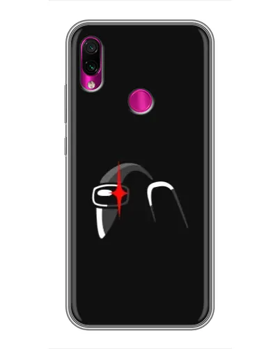 Чехол для Xiaomi Redmi Note 7 с картинкой «Among Us шлем»