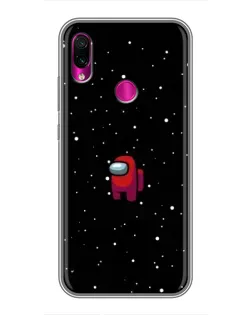 Чехол для Xiaomi Redmi Note 7 с картинкой «Красный Among Us»