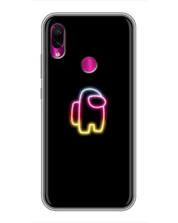 Чехол для Xiaomi Redmi Note 7 с картинкой «Among Us градиент»