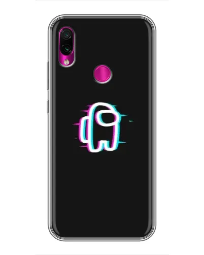 Чехол для Xiaomi Redmi Note 7 с картинкой «Among Us неон»