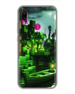 Чехол для Xiaomi Redmi Note 7 с картинкой «Minecraft лесной пейзаж» Чехол для Xiaomi Redmi Note 7 с картинкой «Minecraft лесной пейзаж»
