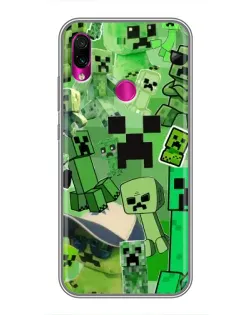 Чехол для Xiaomi Redmi Note 7 с картинкой «Криперы Minecraft» Чехол для Xiaomi Redmi Note 7 с картинкой «Криперы Minecraft»