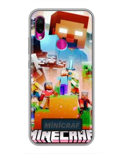 Чехол для Xiaomi Redmi Note 7 с картинкой «Minecraft герои игры» Чехол для Xiaomi Redmi Note 7 с картинкой «Minecraft герои игры»