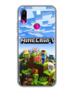 Чохол для Xiaomi Redmi Note 7 з картинкою «Minecraft класичний світ» Чохол для Xiaomi Redmi Note 7 з картинкою «Minecraft класичний світ»