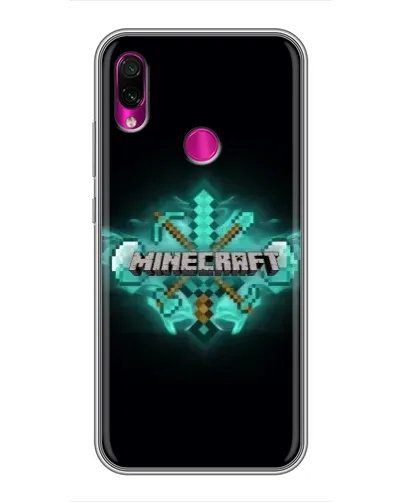 Чехол для Xiaomi Redmi Note 7 с картинкой «Minecraft Diamond лого» Чехол для Xiaomi Redmi Note 7 с картинкой «Minecraft Diamond лого»