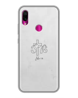 Чехол для Xiaomi Redmi Note 7 с картинкой «Иоанна 3:16 Крест» Чехол для Xiaomi Redmi Note 7 с картинкой «Иоанна 3:16 Крест»