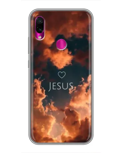 Чехол для Xiaomi Redmi Note 7 с картинкой «Сияние Имени Jesus»