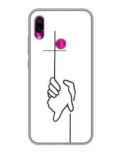 Чехол для Xiaomi Redmi Note 7 с картинкой «Рука держит» Чехол для Xiaomi Redmi Note 7 с картинкой «Рука держит»