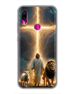 Чехол для Xiaomi Redmi Note 7 с картинкой «Лев Иуды и Свет» Чехол для Xiaomi Redmi Note 7 с картинкой «Лев Иуды и Свет»