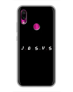 Чехол для Xiaomi Redmi Note 7 с картинкой «Точки веры J.E.S.U.S.»