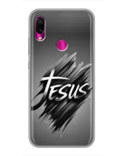Чехол для Xiaomi Redmi Note 7 с картинкой «Надпись Jesus Graffiti»