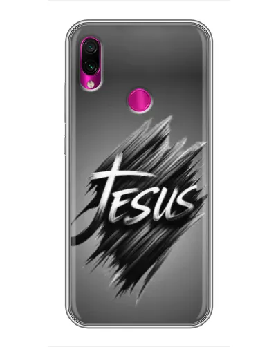 Чехол для Xiaomi Redmi Note 7 с картинкой «Надпись Jesus Graffiti»