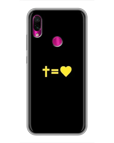 Чехол для Xiaomi Redmi Note 7 с картинкой «Сердце и Крест»