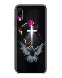 Чехол для Xiaomi Redmi Note 7 с картинкой «Голубь и Свет»