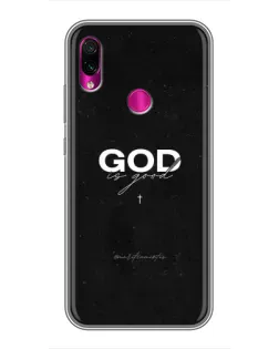 Чехол для Xiaomi Redmi Note 7 с картинкой «GOD — Бог над всем»
