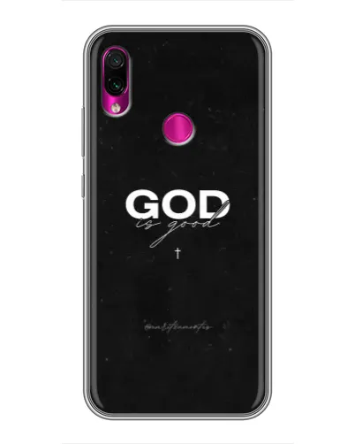 Чехол для Xiaomi Redmi Note 7 с картинкой «GOD — Бог над всем»