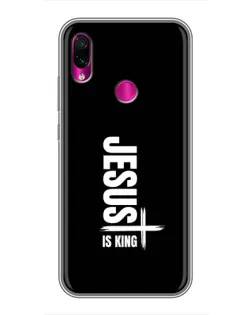 Чехол для Xiaomi Redmi Note 7 с картинкой «Вертикаль веры Jesus»
