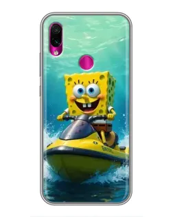 Чохол для Xiaomi Redmi Note 7 з картинкою «Спанч Боб на гідроциклі» Чохол для Xiaomi Redmi Note 7 з картинкою «Спанч Боб на гідроциклі»