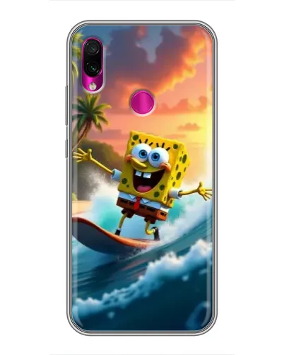 Чохол для Xiaomi Redmi Note 7 з картинкою «Губка Боб серфінгіст» Чохол для Xiaomi Redmi Note 7 з картинкою «Губка Боб серфінгіст»