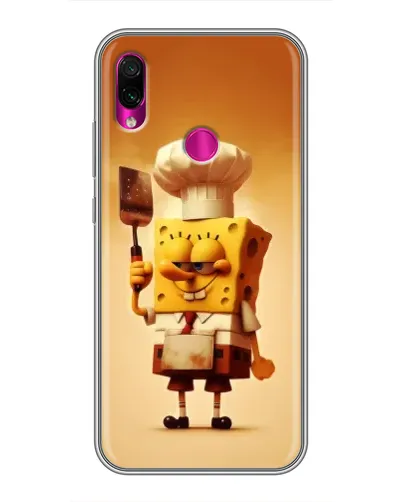 Чохол для Xiaomi Redmi Note 7 з картинкою «Губка Боб кухар» Чохол для Xiaomi Redmi Note 7 з картинкою «Губка Боб кухар»