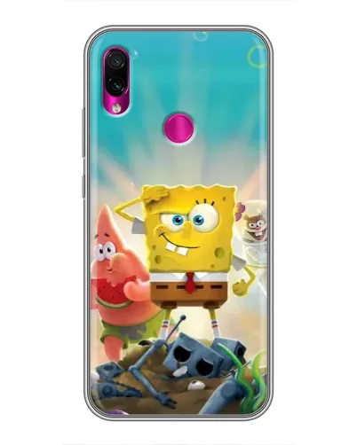 Чохол для Xiaomi Redmi Note 7 з картинкою «Спанч Боб переможець» Чохол для Xiaomi Redmi Note 7 з картинкою «Спанч Боб переможець»