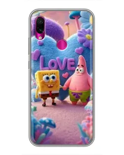 Чохол для Xiaomi Redmi Note 7 з картинкою «Губка Боб Патрік»