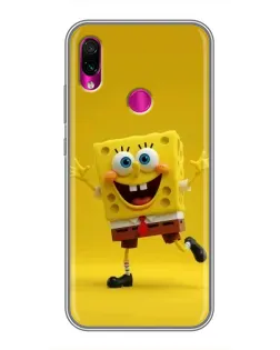 Чохол для Xiaomi Redmi Note 7 з картинкою «Позитивний Губка Боб»