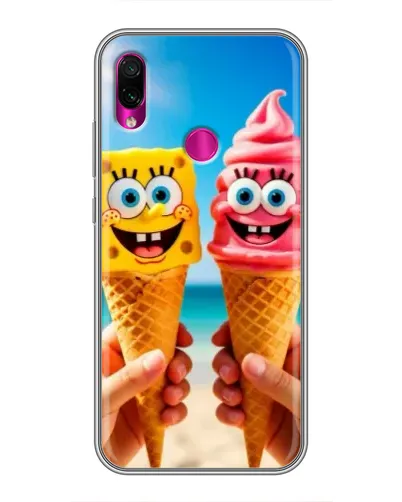 Чохол для Xiaomi Redmi Note 7 з картинкою «Спанч Боб морозиво» Чохол для Xiaomi Redmi Note 7 з картинкою «Спанч Боб морозиво»
