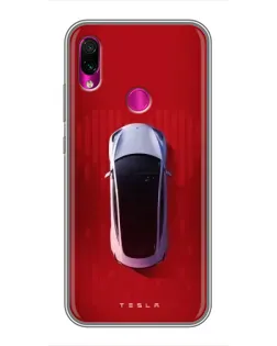 Чехол для Xiaomi Redmi Note 7 с картинкой «Tesla Top View» Чехол для Xiaomi Redmi Note 7 с картинкой «Tesla Top View»
