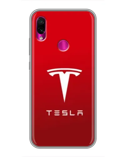 Чехол для Xiaomi Redmi Note 7 с картинкой «Tesla Red Classic»