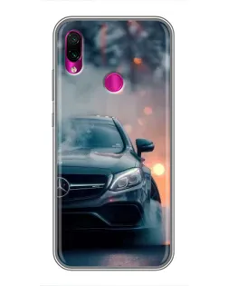 Чехол для Xiaomi Redmi Note 7 с картинкой «Mercedes — ночной город» Чехол для Xiaomi Redmi Note 7 с картинкой «Mercedes — ночной город»
