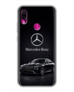 Чехол для Xiaomi Redmi Note 7 с картинкой «Mercedes — решетка радиатора»