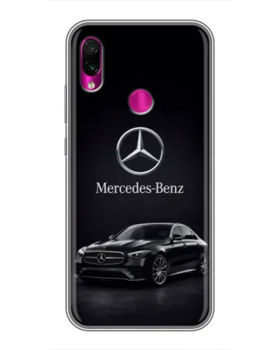 Чехол для Xiaomi Redmi Note 7 с картинкой «Mercedes — решетка радиатора»