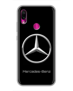 Чехол для Xiaomi Redmi Note 7 с картинкой «Mercedes Silver Logo»
