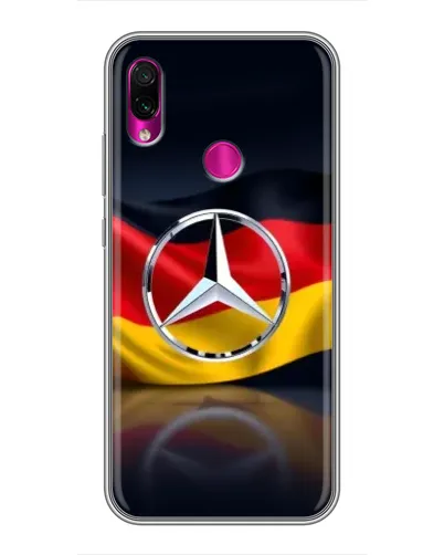 Чехол для Xiaomi Redmi Note 7 с картинкой «Mercedes — флаг Германии»