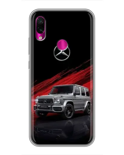 Чехол для Xiaomi Redmi Note 7 с картинкой «Mercedes G-Class красный»