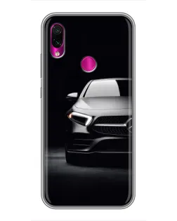 Чехол для Xiaomi Redmi Note 7 с картинкой «Свет фар Mercedes»