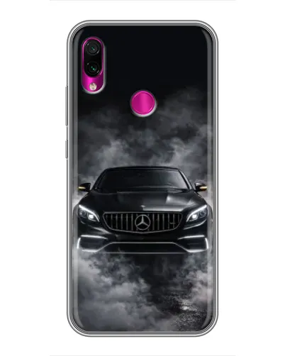 Чехол для Xiaomi Redmi Note 7 с картинкой «Mercedes в дыму»
