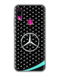 Чехол для Xiaomi Redmi Note 7 с картинкой «Mercedes — бирюзовый акцент»